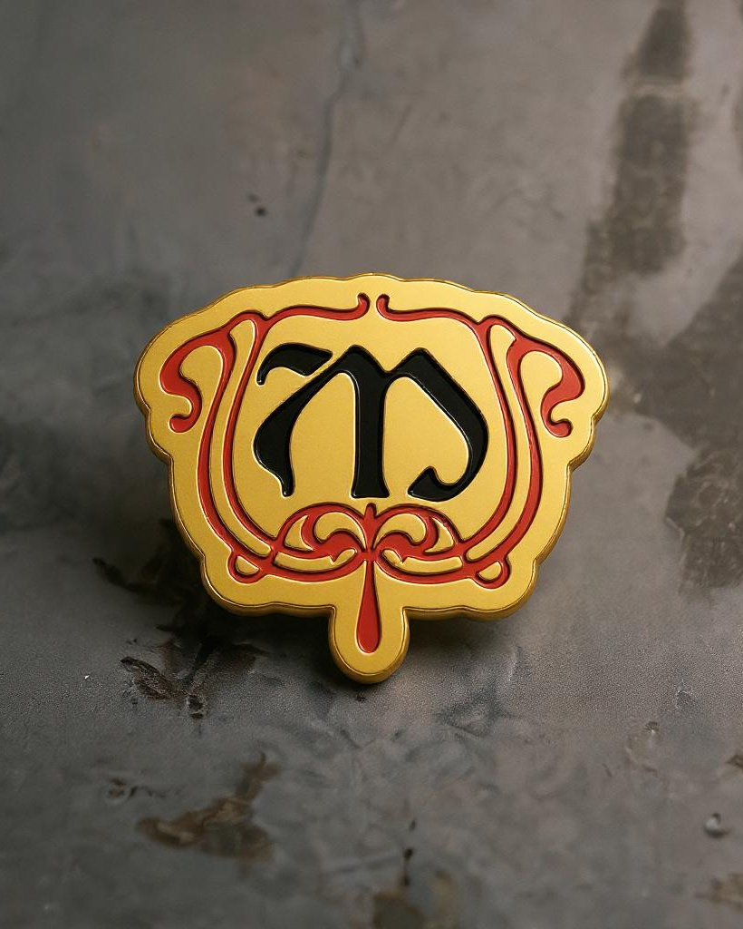 the mikaelson lapel pin.
