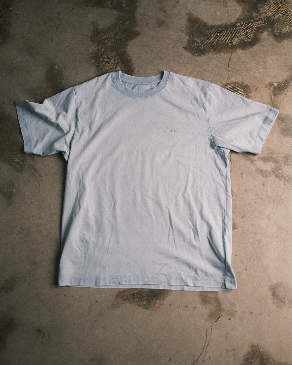 comic of a gentleman vintage tee- blue stone