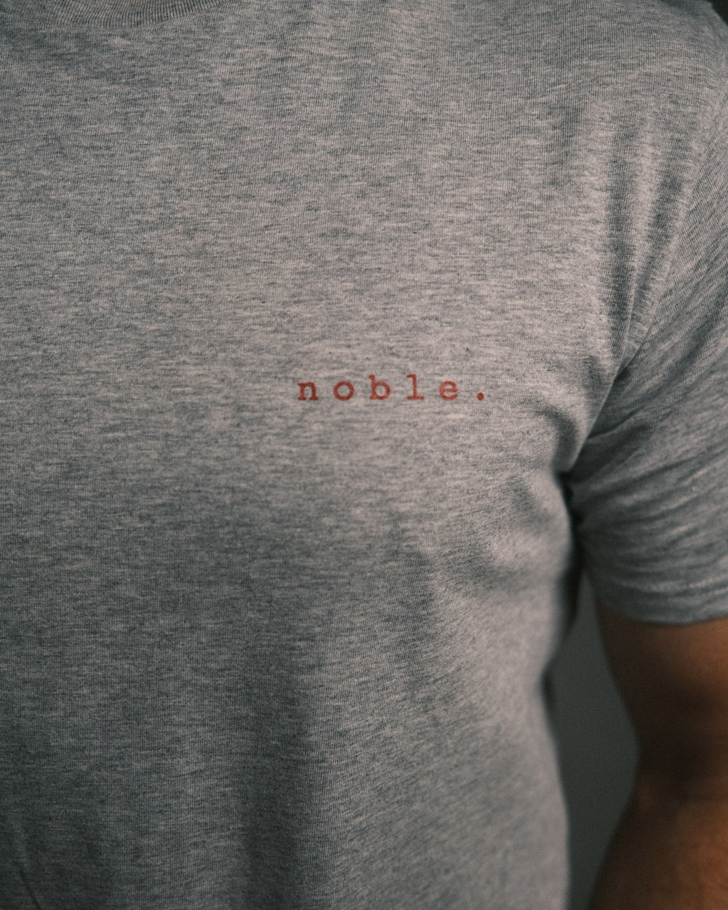 comic of a gentleman tee. — ash gray