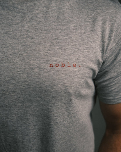 comic of a gentleman tee. — ash gray