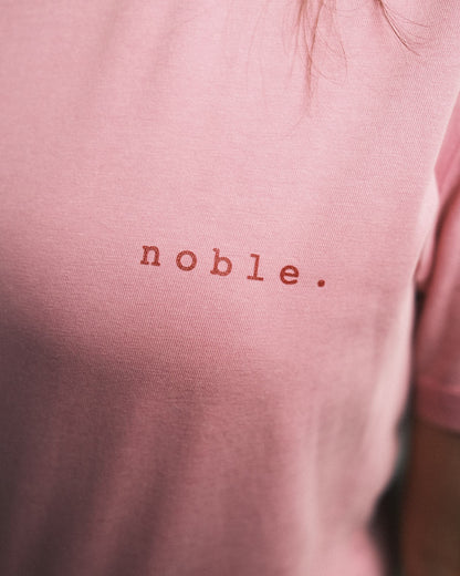 comic of a gentleman vintage tee. — pink